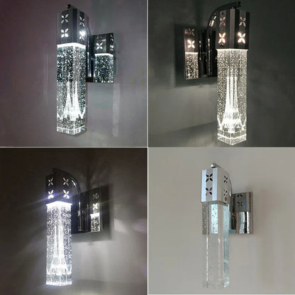 Bubble Crystal LED Pendant & Wall Lamps in Gold and Silver