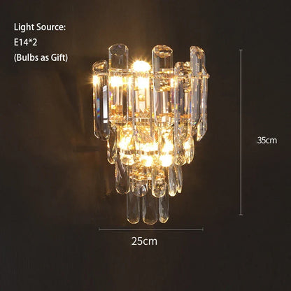 LED Crystal Gold Chandelier | Modern Dining Room Lighting