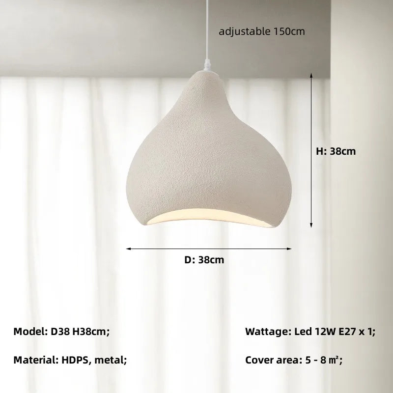 Minimalism Wabi Sabi E27 LED Pendant Lights - Perfect for Dining Rooms, Bars, and Nordic Bar Decor