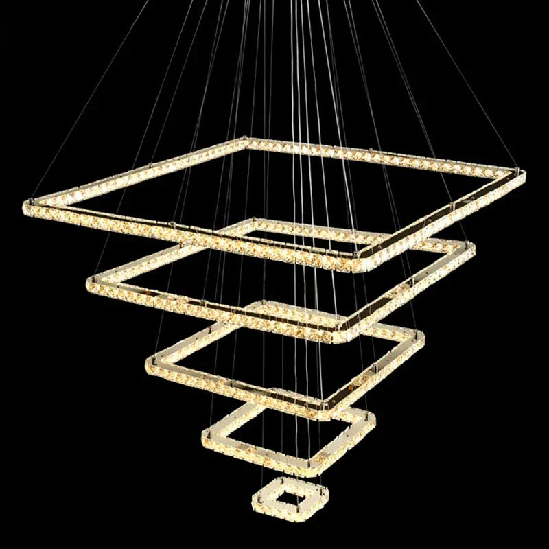 Modern Crystal Pendant Light for Living and Dining Rooms