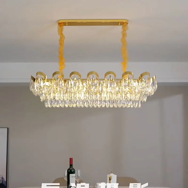 Alice LED Modern Crystal Chandelier | Modern Dining Room Lighting