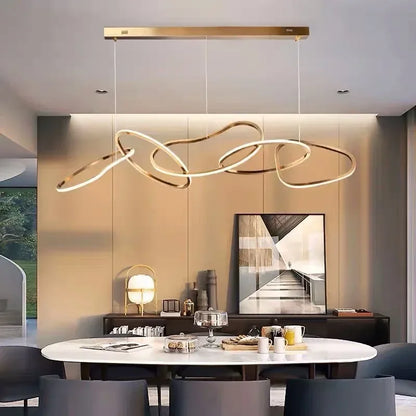 LED Modern Gold Pendant Light | Dining Room Home Lighting