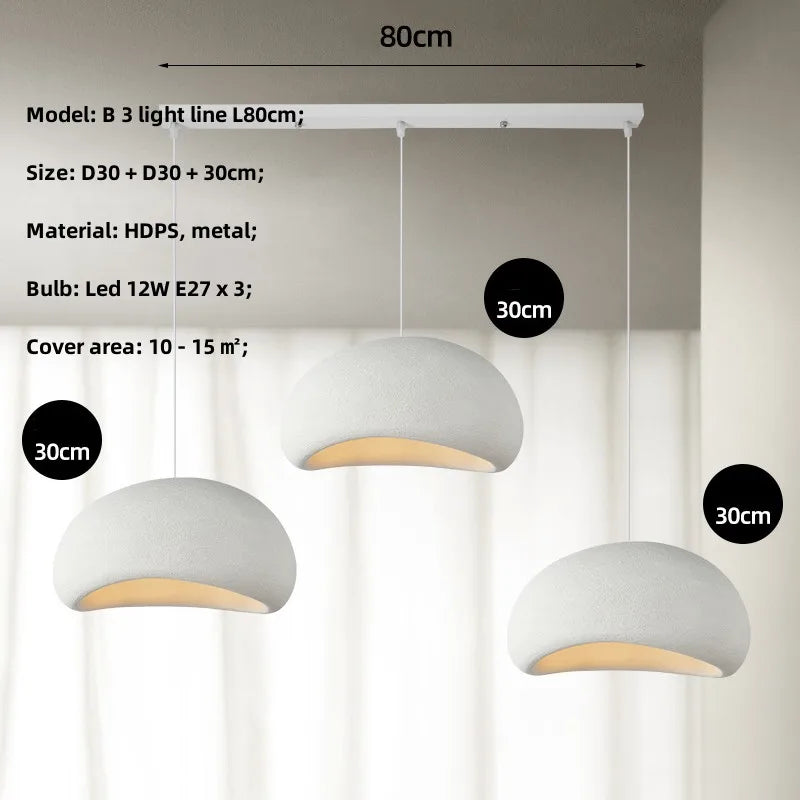 HDPS and Metal Minimalist Nordic LED Pendant Lights