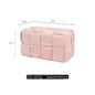 MOMO Chenille Mesh Red Woven Bench Short Stool Shoe Changing Stool Living Room Sofa Stool Household Small Stools
