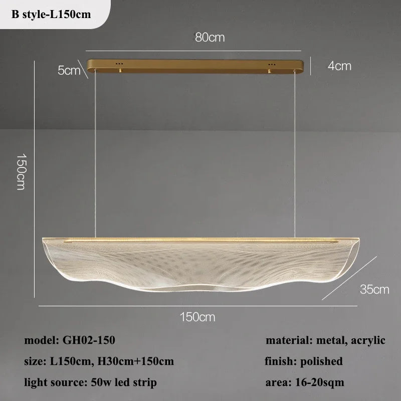 Contemporary Irregular Acrylic LED Chandeliers - Illuminate and Elevate Your Living and Dining Spaces