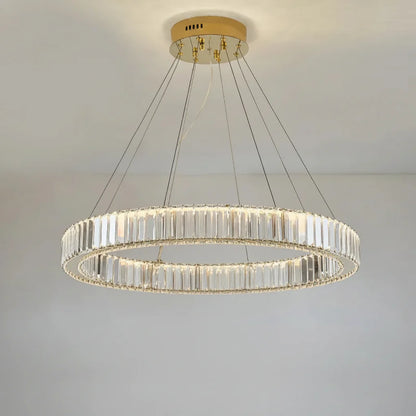 Modern Luxury Crystal Chandeliers - Golden Chandelier Lighting for Living Rooms, Stairs, and Duplex Halls