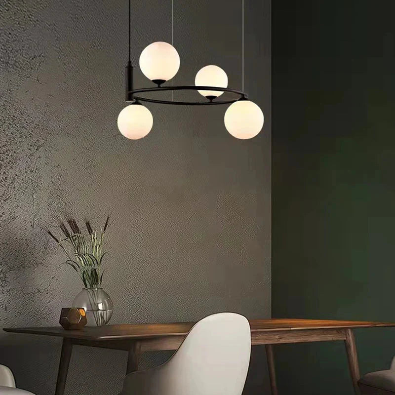 Nordic Glass LED Ceiling Chandelier with G9 Socket