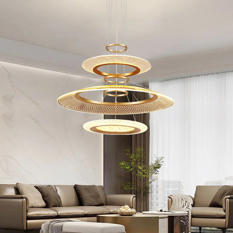 Modern LED Ring Pendant Light for High-End Living Spaces