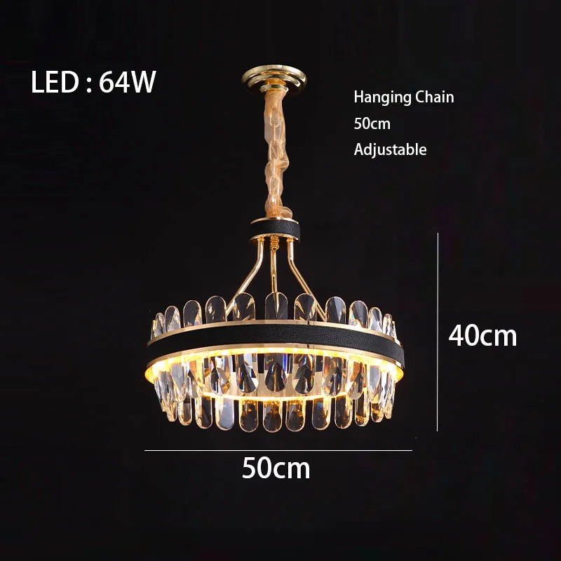 Dimmable LED Crystal Chandelier | Dining Room Lighting