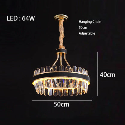 Dimmable LED Crystal Chandelier | Dining Room Lighting