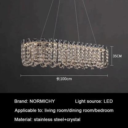 Crystal LED Chandelier for Living and Dining