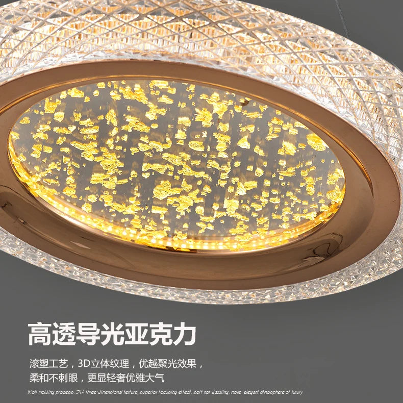 Modern LED Ring Pendant Light for High-End Living Spaces