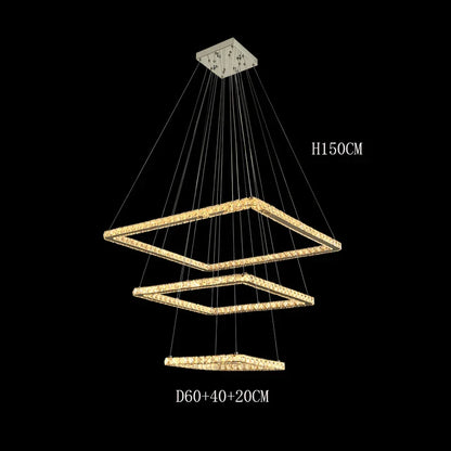Modern Crystal Pendant Light for Living and Dining Rooms
