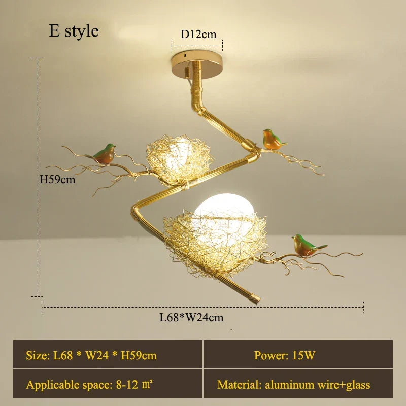 LED Modern Gold Ceiling Light | Kitchen Island Lighting