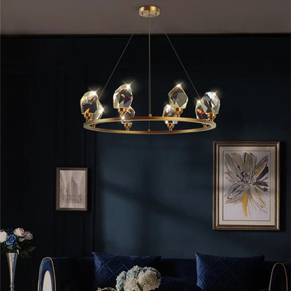 Nordic Crystal LED Pendant Lights for Elegant Home Illumination