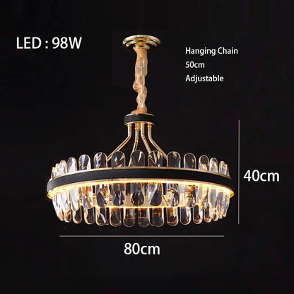 Dimmable LED Crystal Chandelier | Dining Room Lighting