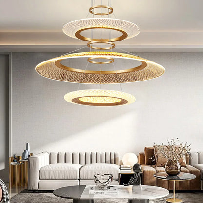 Modern LED Ring Pendant Light for High-End Living Spaces