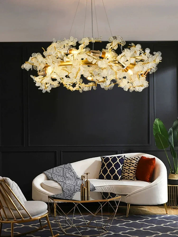 Elegant Crystal Chandelier | Modern Dining Room Lighting