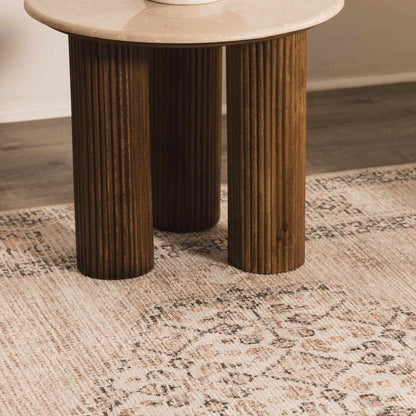 Lila Medallion Brown Area Rug