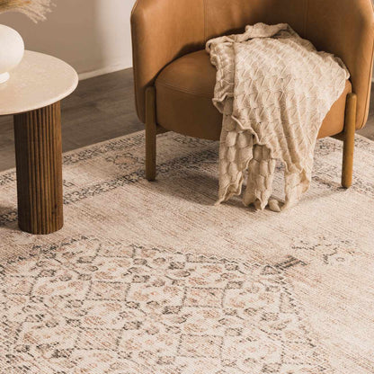 Lila Medallion Brown Area Rug