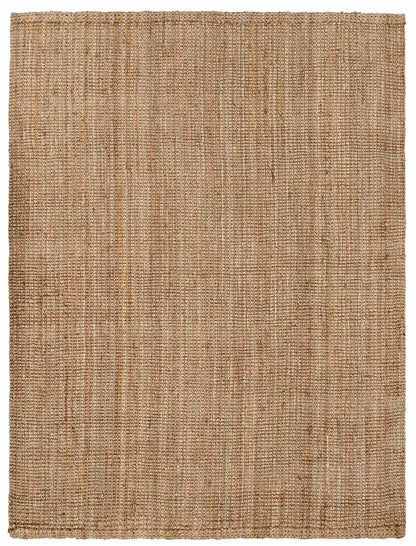 Ambel Chocolate Brown Camel Jute Area Rug