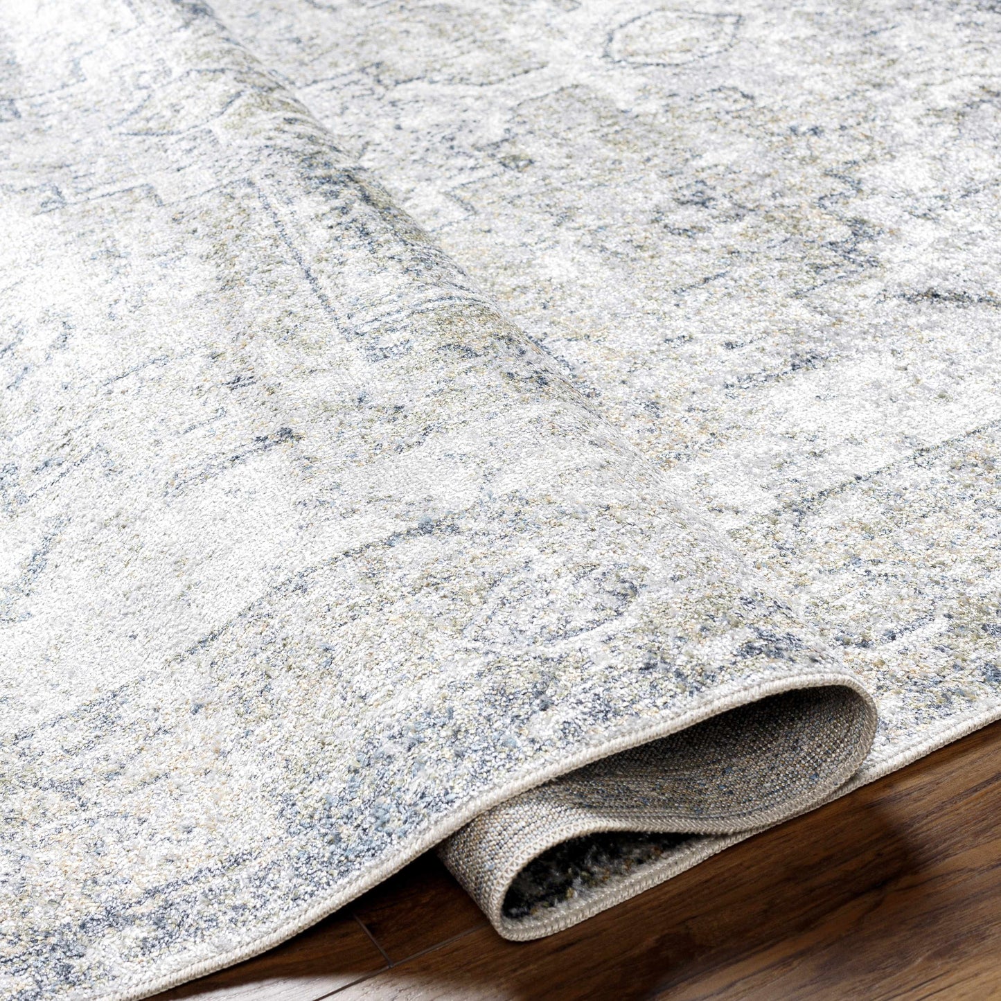 Hera Olive Boutique Washable Rug