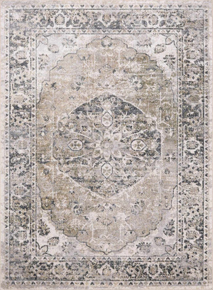Rudo Beige Flat Pile Washable Rug