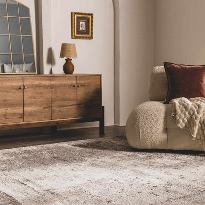 Duval Taupe Abstract Area Rug