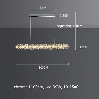 Sophisticated LED Chandelier | Dining Room Home Lighting