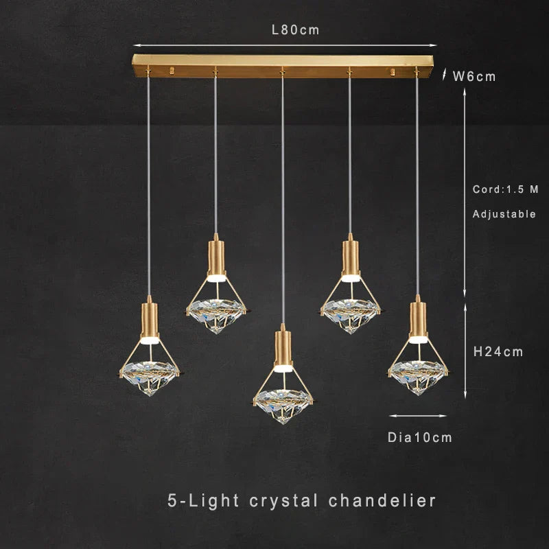 Crystal LED Pendant Lights: Contemporary Illumination