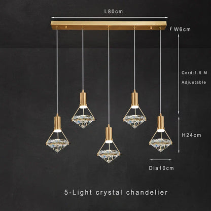 Crystal LED Pendant Lights: Contemporary Illumination