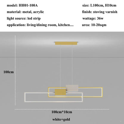 Sleek LED Pendant Light | Kitchen Island Home Lighting