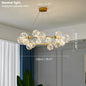 Nordic Ring Led Pendant Lamp Romantic Star Chandelier Round Long Glass Ball Hanging Light Dining Table Above Starry Sky Lights