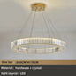 Modern Luxury Crystal Chandeliers - Golden Chandelier Lighting for Living Rooms, Stairs, and Duplex Halls