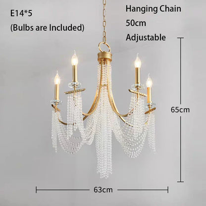 LED Candle Ceiling Chandelier for Classical Living & Dining Rooms