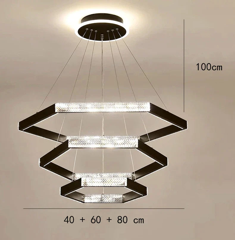 LED Ring Pendant Chandelier for Modern Interiors
