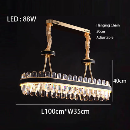 Dimmable LED Crystal Chandelier | Dining Room Lighting