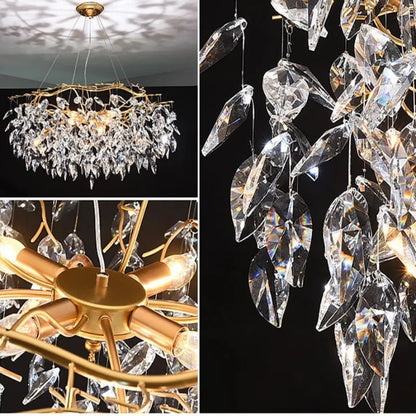 Elegant K9 Crystal Chandelier | Kitchen Island Lighting
