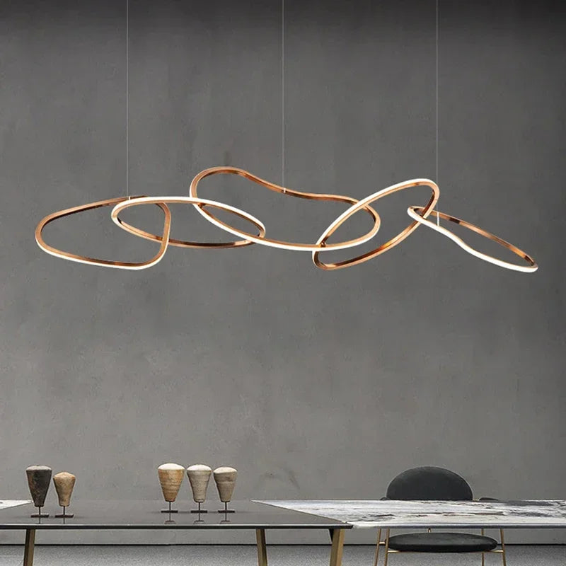 LED Modern Gold Pendant Light | Dining Room Home Lighting