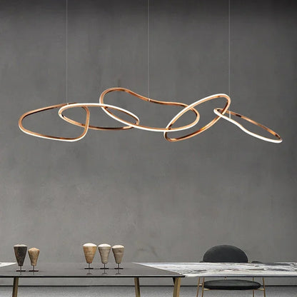 LED Modern Gold Pendant Light | Dining Room Home Lighting