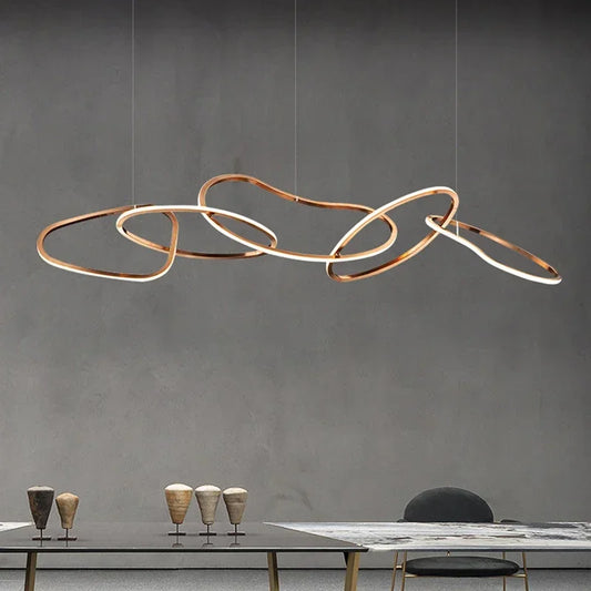 LED Modern Gold Pendant Light | Dining Room Home Lighting