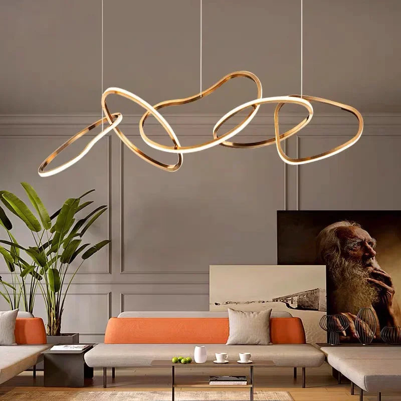LED Modern Gold Pendant Light | Dining Room Home Lighting