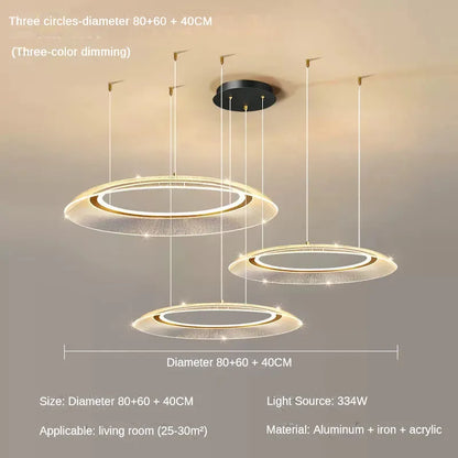 Modern LED Ring Pendant Light for High-End Living Spaces
