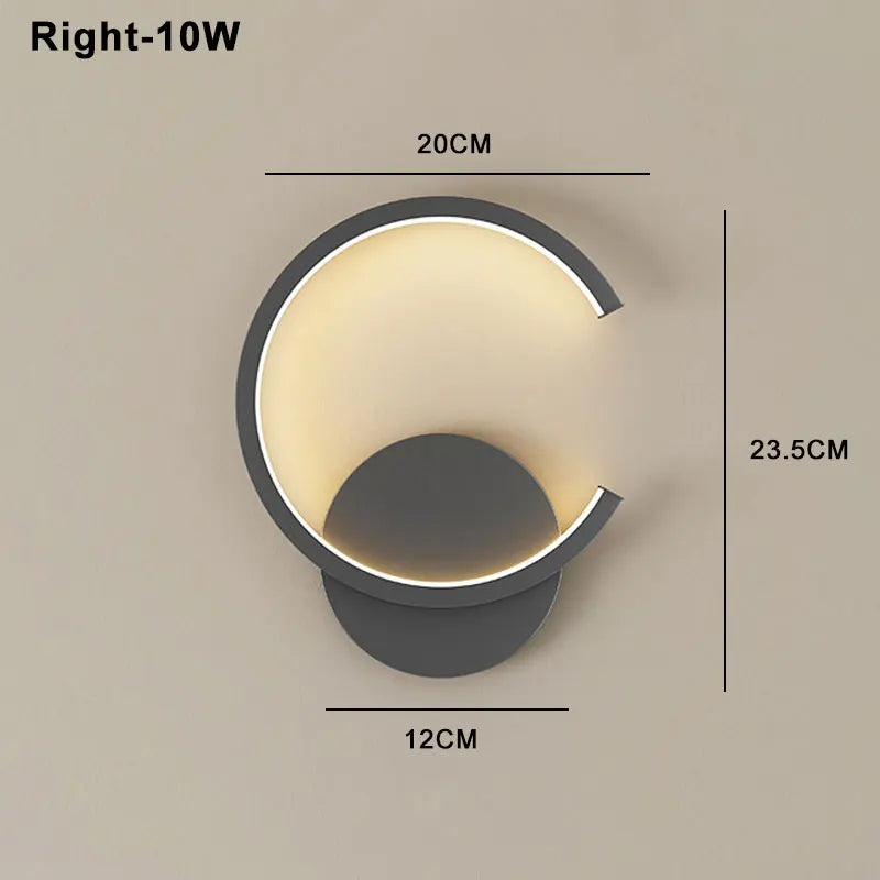LED Modern Signature Wall Sconce | Bedroom Home Lighting
