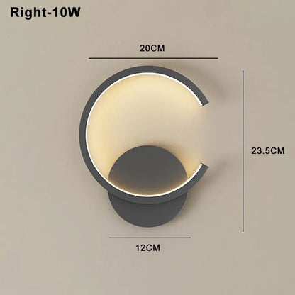 LED Modern Signature Wall Sconce | Bedroom Home Lighting