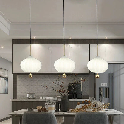 Glass Pumpkin Ceiling Chandeliers: Nordic Elegance for Interiors