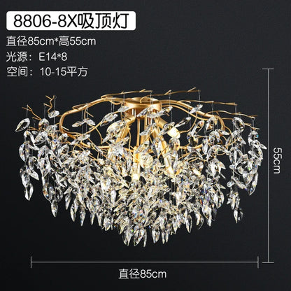 Elegant K9 Crystal Chandelier | Kitchen Island Lighting