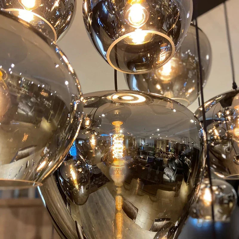 Smoky LED Nordic Chandelier | Kitchen Island Home Lighting