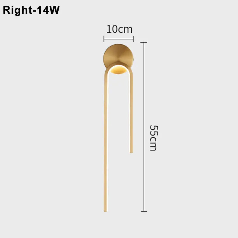 LED Modern Signature Wall Sconce | Bedroom Home Lighting