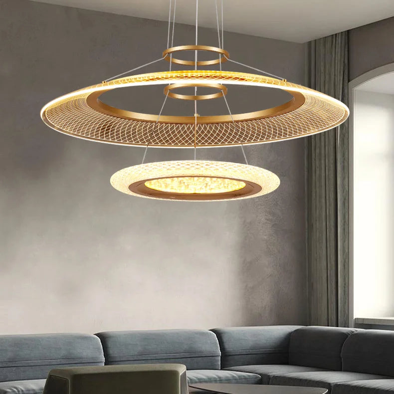 Modern LED Ring Pendant Light for High-End Living Spaces